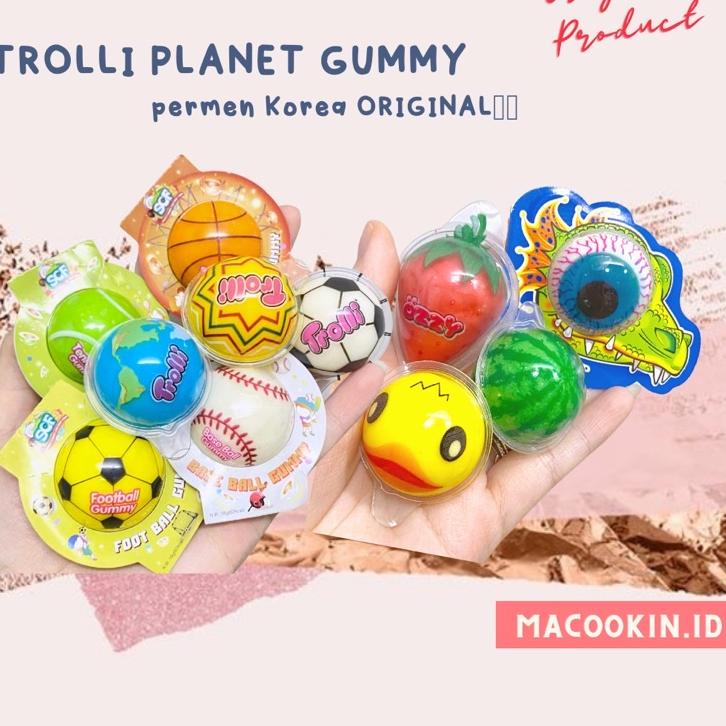 

[KODE PRODUK LIQ9U4049] Trolli Planet Gummy / Gummi Permen Korea 1 buah Permen Jelly Trolli Gummy NONHALAL