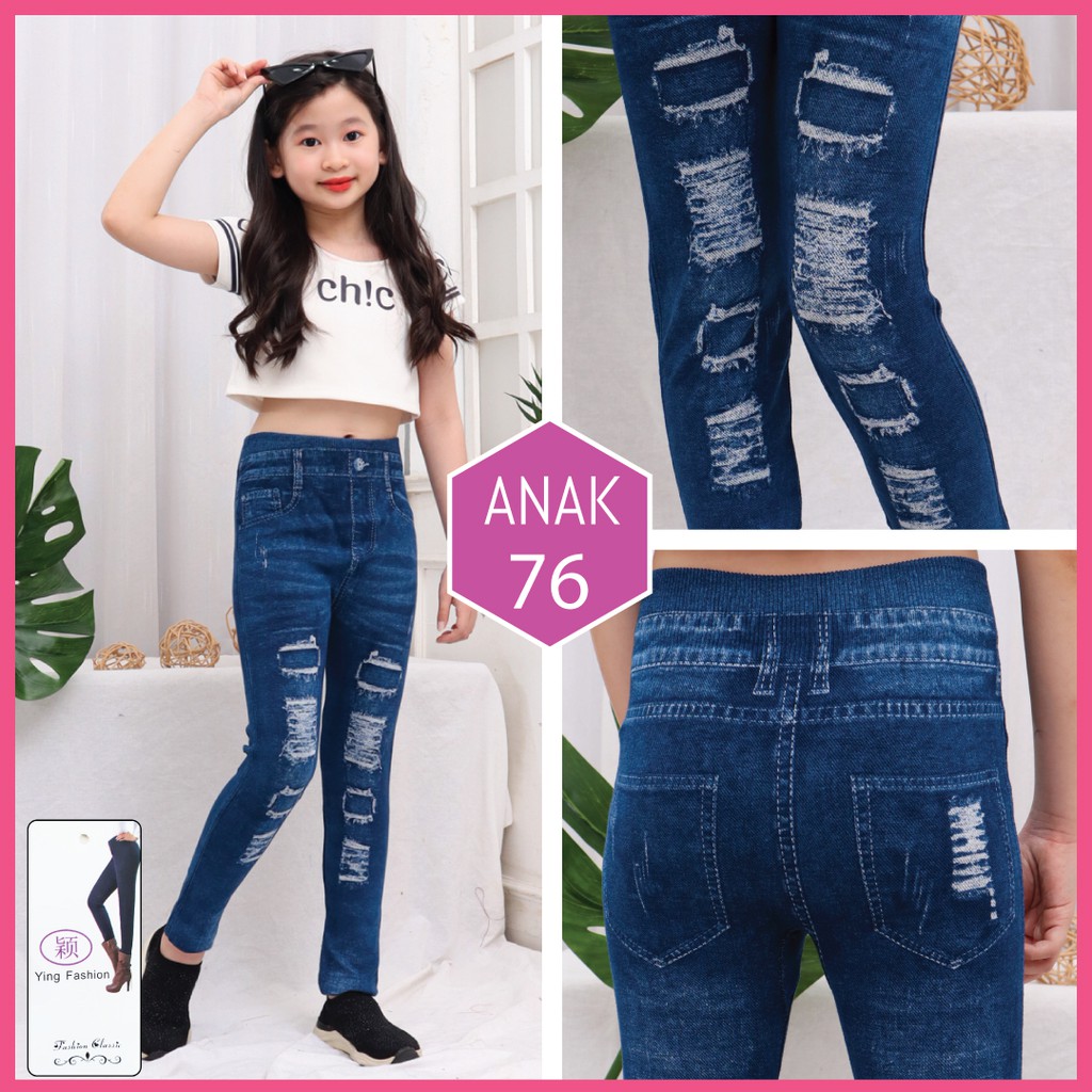 Legging Jeans anak # 81 / Legging anak / legging jeans import anak