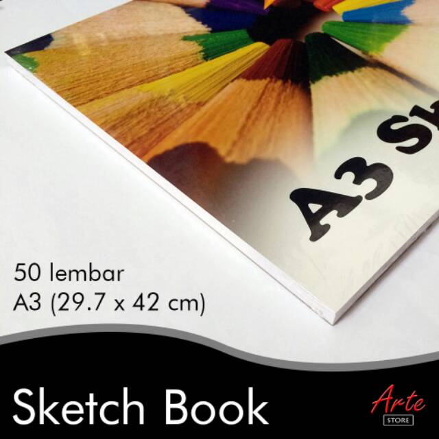 Buku Gambar - Sketch Book KIKY A3 (50 Lembar)