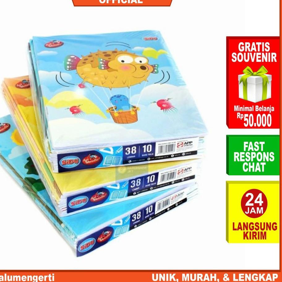 

Terjangkau - IDOLAKU Buku Tulis SIDU isi 38 Lembar 1 Pack Isi 10 Buku Sinar Dunia