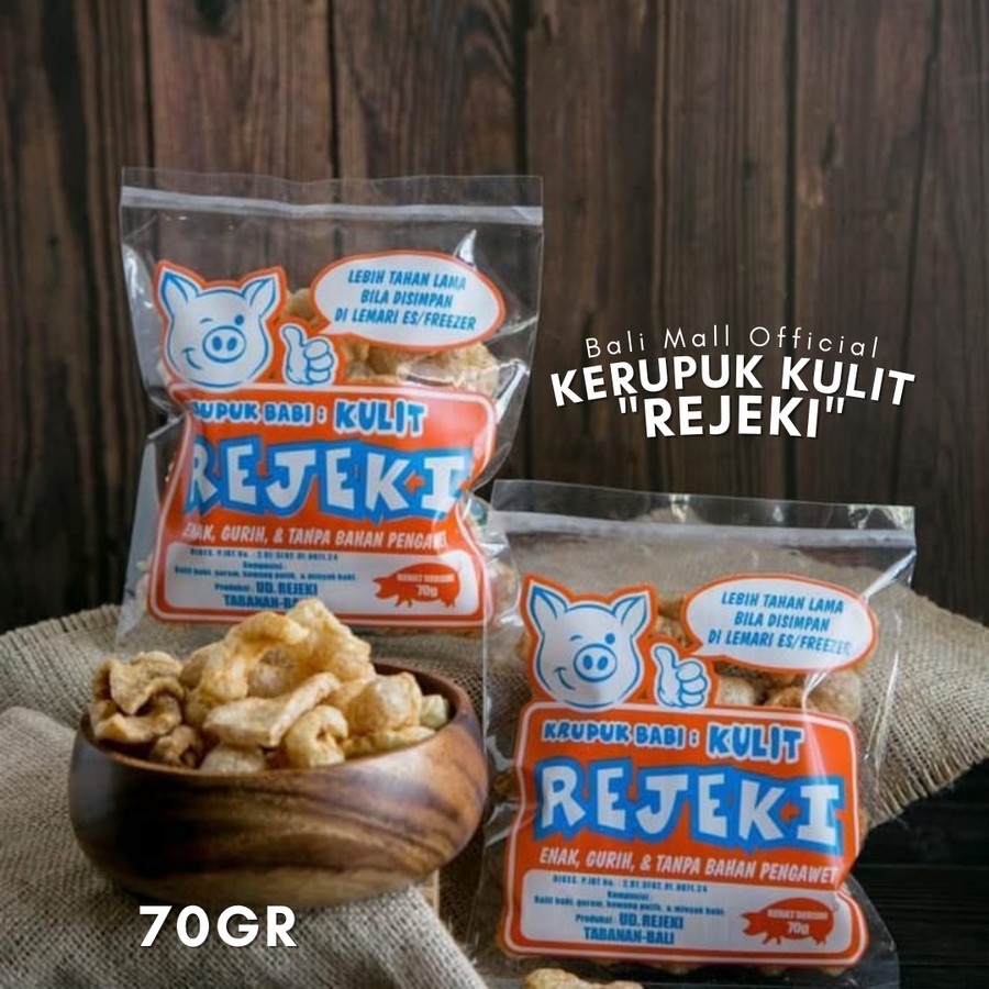 

Rejeki Kerupuk Rambak Kulit Babi [70 g]