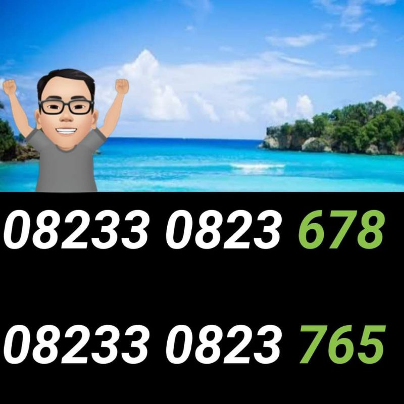 Nomer Cantik Telkomsel Double Operator Urut Nomor Cantik. 08233 0823 678. 08233 0823 765. Nomor mura
