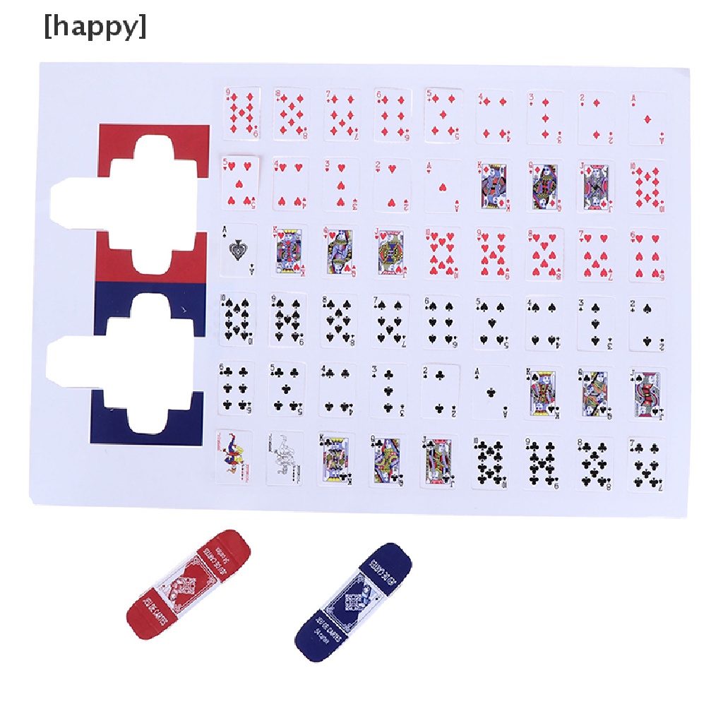 Ha Mainan Miniatur Kartu Poker Skala 1: 12 Untuk Aksesoris Rumah Boneka
