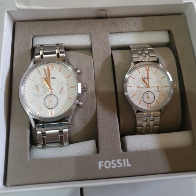 Jam tangan fossil couple set bq 2468 original watch