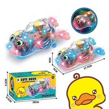 Mainan Anak CUTE DUCK TRANSPARENT DUCKLING Mainan Bekek Transparan New