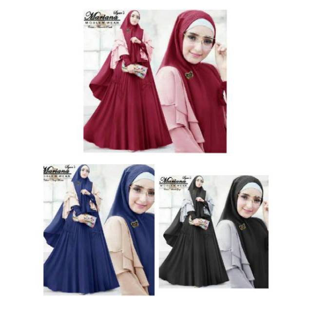 Gamis MARIANA Syari ori EP - maxi mariana maxmara lotus busui - gamis busui friendly maxamara