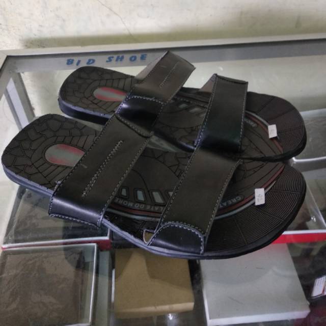 BAYAR DITEMPAT Sandal kulit asli slide kekinian