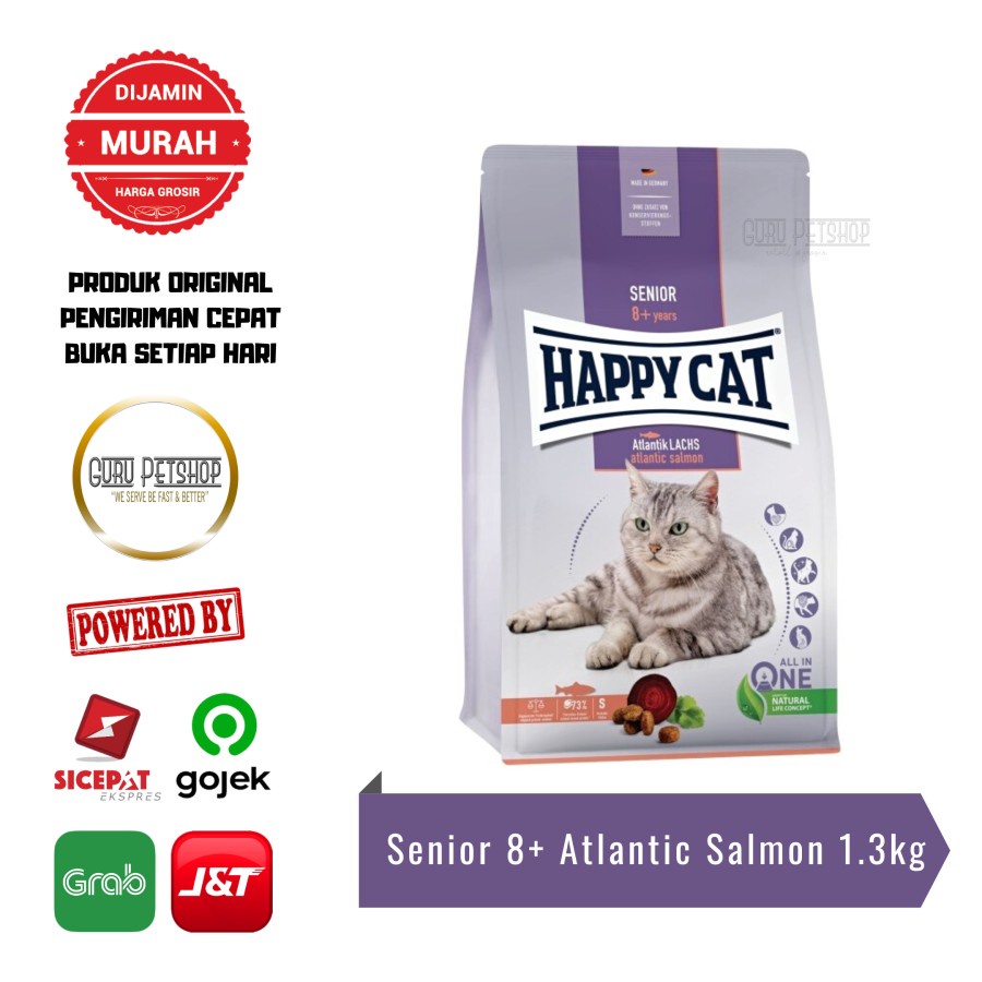 Happy Cat Culinary Senior Atlantic Salmon 1.3kg Freshpack Senior 8+