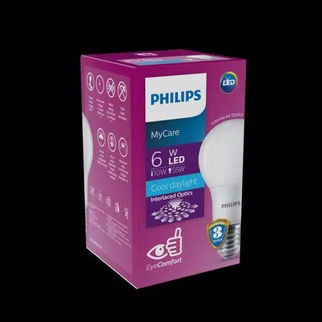 Lampu Philips LED 6 Watt Cool Daylight