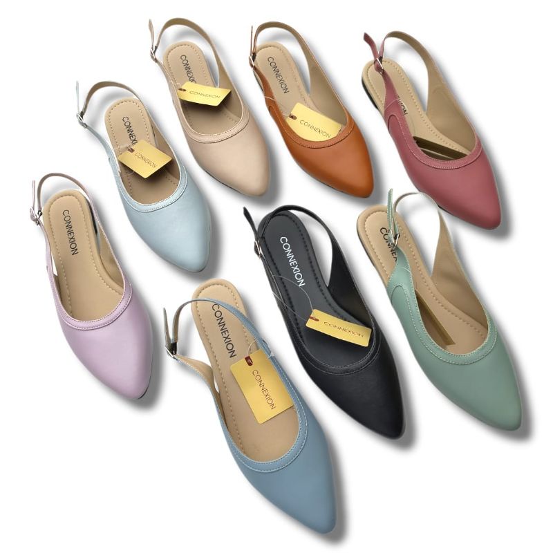 Flatshoes cantik brand matahari warna warna terbaru