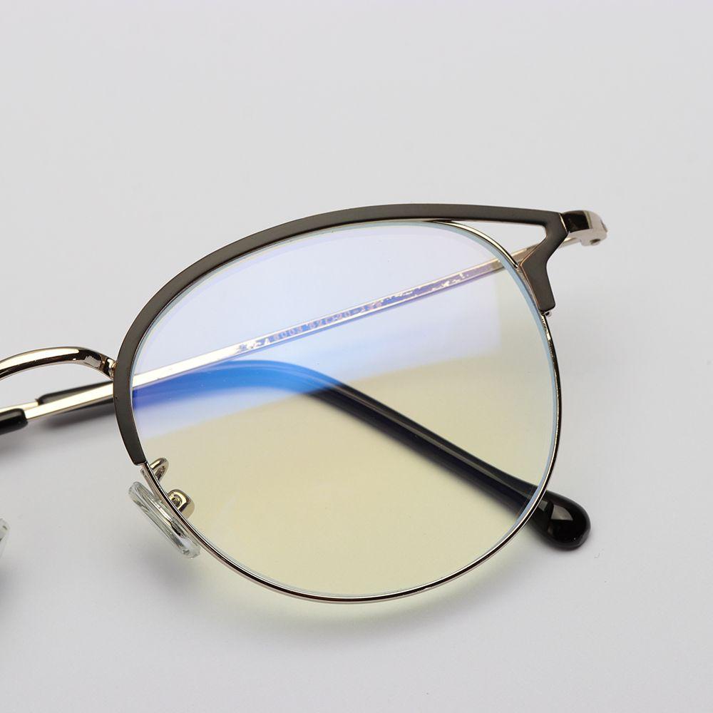 R-FLOWER Anti-blue Light Glasses Reading Gaming Round Circle Eyeglasses Computer Goggles