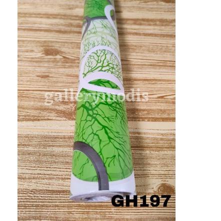 ➷ BISA WALLPAPER DINDING BERKUALITAS GH197 POLKA RANTING HIJAU ♥