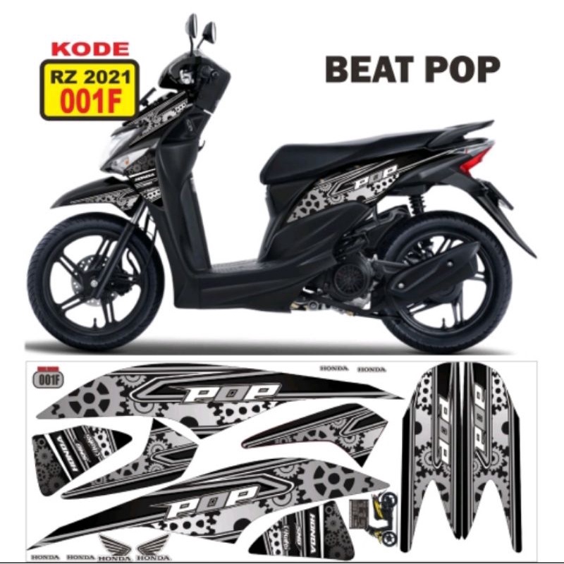 striping beat pop / striping variasi honda beat pop / variasi beat pop