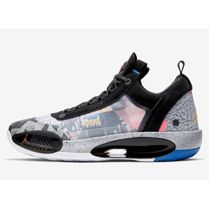 new sepatu basket pria nike air jordan 34 print color premium original