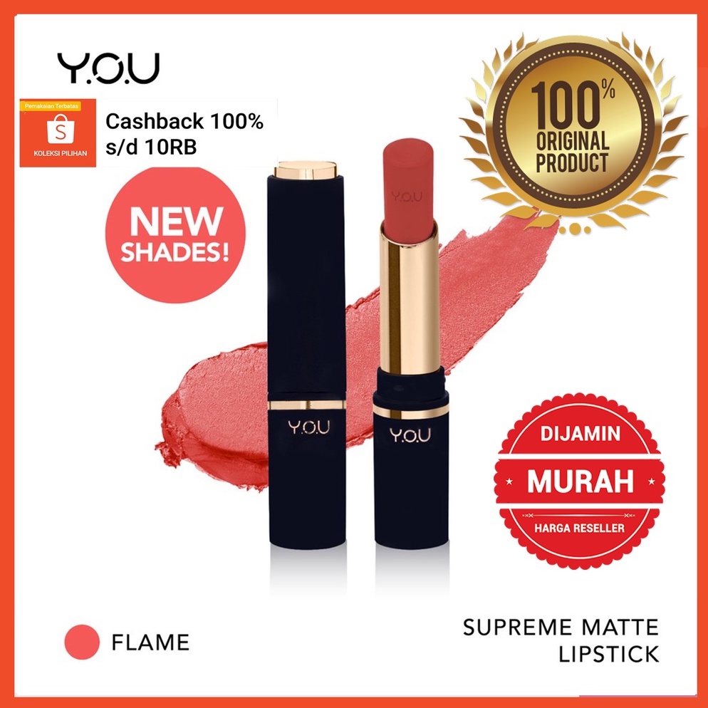 LIPSTIK BAGUS MURAH LIPSTICK MATTE YOU Supreme Matte Lipstick FREE ONGKIR