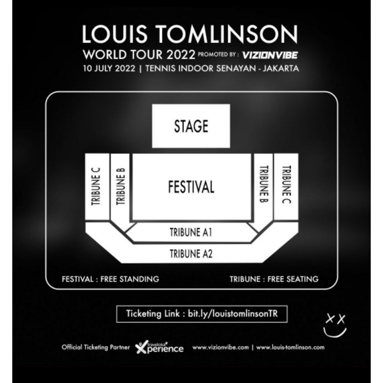 Tiket Konser (Festival Section) Louis Tomlinson World Tour 2022 Jakarta