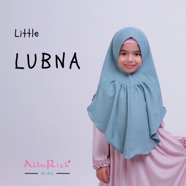 KHIMAR LUBNA KIDS SIZE M ALBARIZK / BERGO / HIJAB ANAK