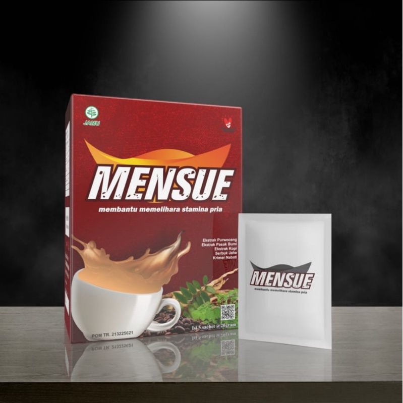 Mensue Kopi Gingseng Korea Minuman Serbuk Stamina Pria Dewasa Isi 5 Sachet / Kopi Jahe Purwoceng Pasak Bumi