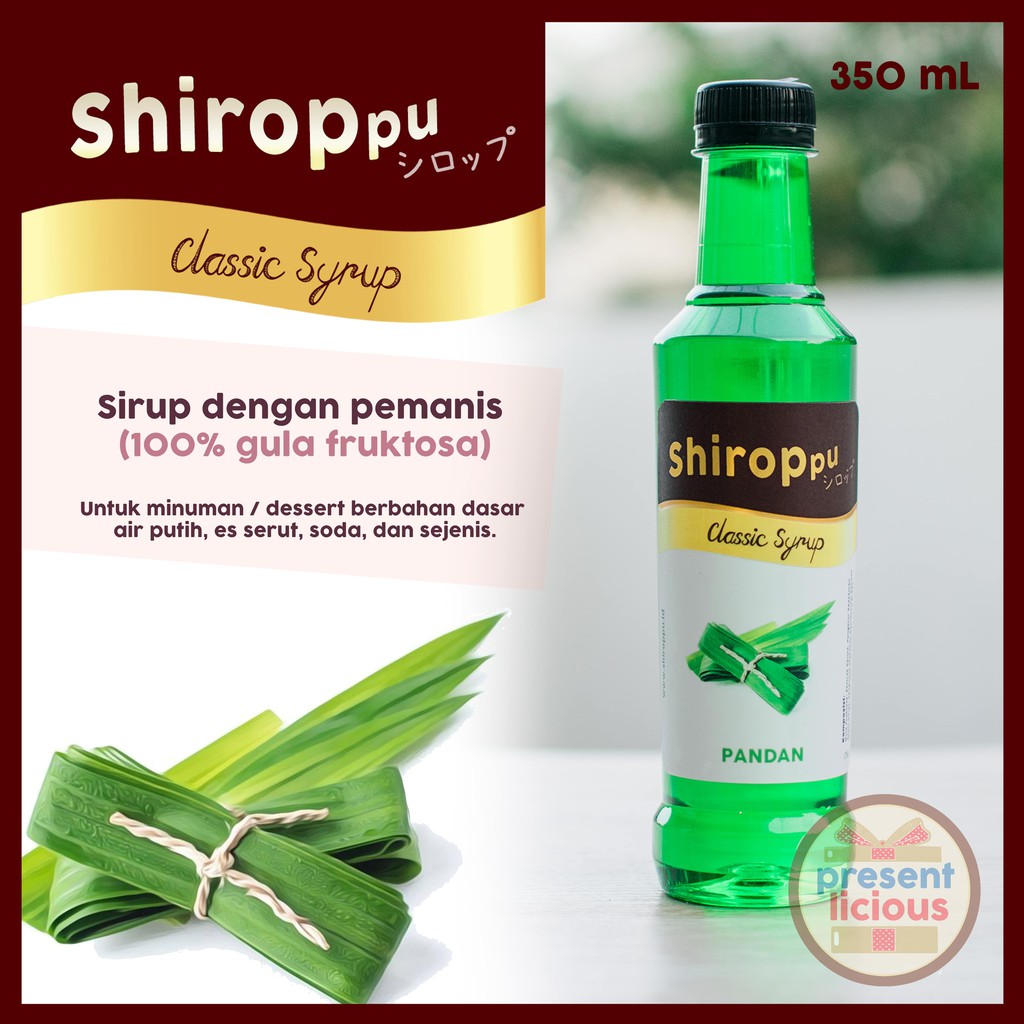 

Pandan | Shiroppu Classic Syrup 350 mL | Sirup Manis Rasa Pandan