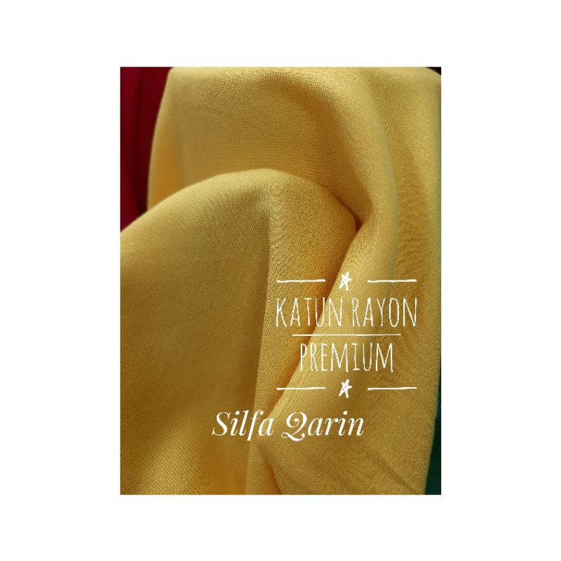 Kain Katun Rayon Polos Premium _ Bahan Kain Katun Rayon Premium (Harga Per 0.5 Meter)