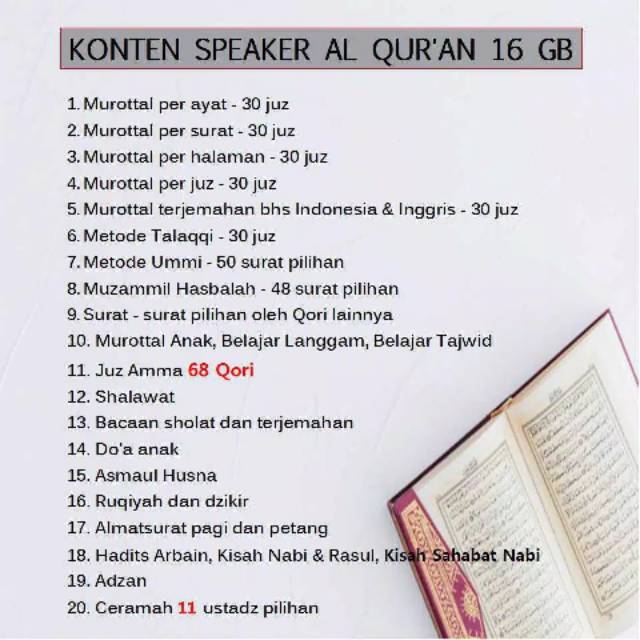 Speaker alquran anak