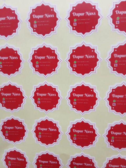 Cetak Sticker Label Chromo A3+ Potong Bentuk - Chromo Label Kemasan Murah