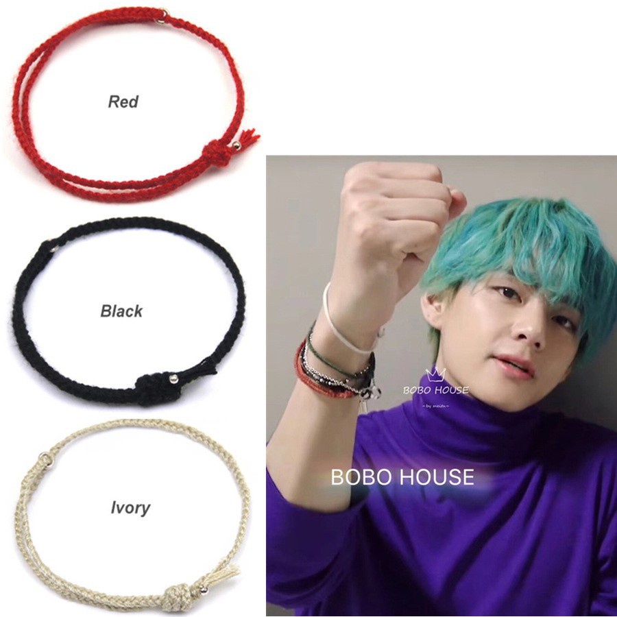 Gelang Bts Jungkook V Hand-Woven Colorful