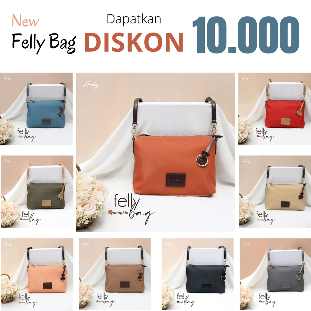 New Felly Bag by Hody Tas Selempang Wanita Sintetis Premium Produk Terbaru Terlaris 2020 2021 2022 S