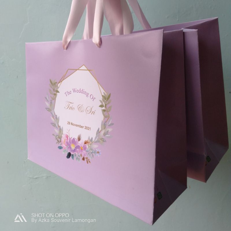 

PAPERBAG BRIDESMAID / Paperbag Custom Paper bag Bridesmaid wedding