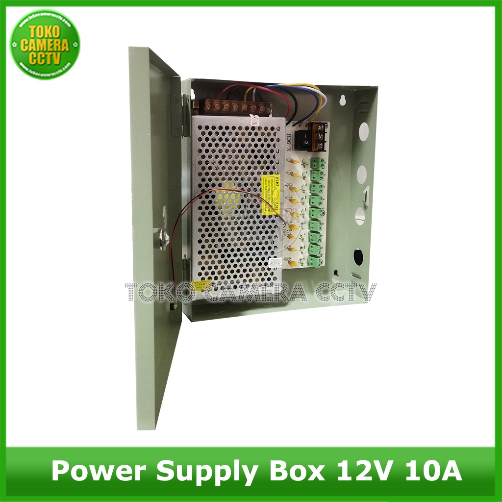 Power Supply CCTV BOX 12V 10A