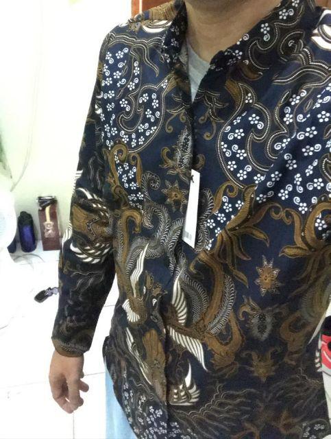 Lb604 Kemeja Batik Pria Slim Fit Mewah Linabatikdistro Unik Baju Batik Pria Best Seller