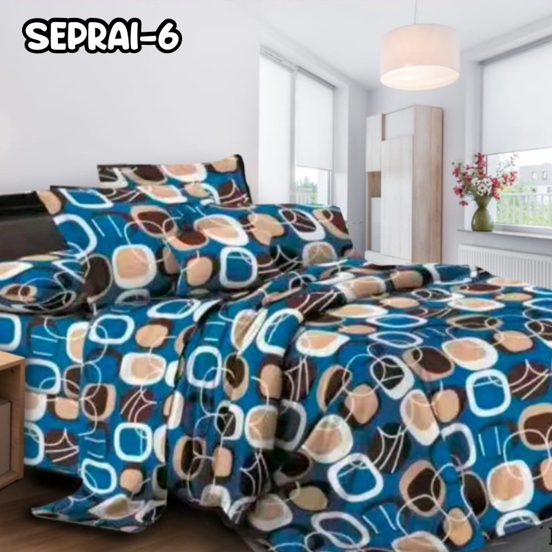 Seprai murah Sprai Single Aesthetic Monochrome seprai motif karakter high quality ukuran 200X200