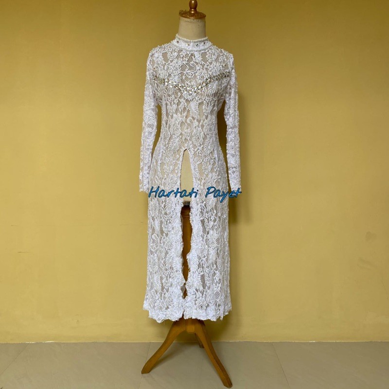 Kebaya Akad Nikah Prancis Full Payet / Gaun Pengantin / Wedding Dress / Kebaya Tunik Pengantin