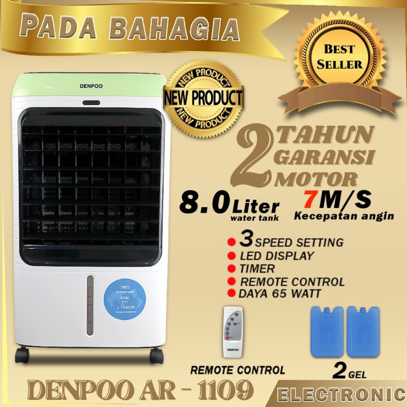 PENYEJUK RUANGAN AIR COOLER DENPOO AR 1109 8.0 LITER