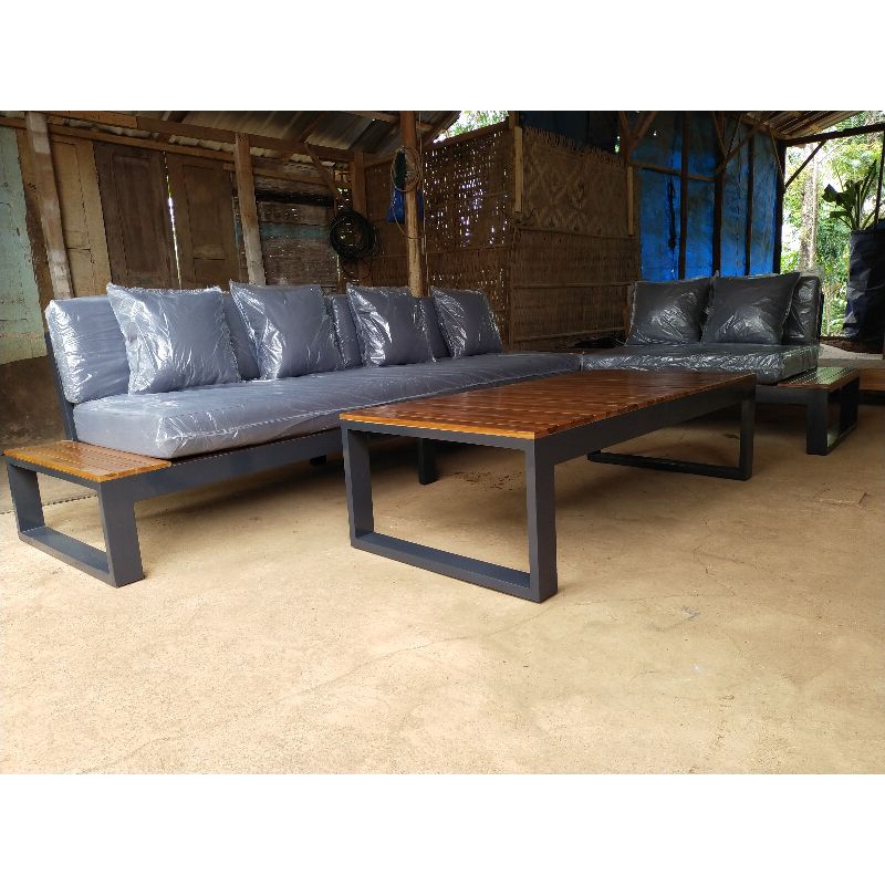 Kursi tamu outdoor terbaru kayu jati busa tebal