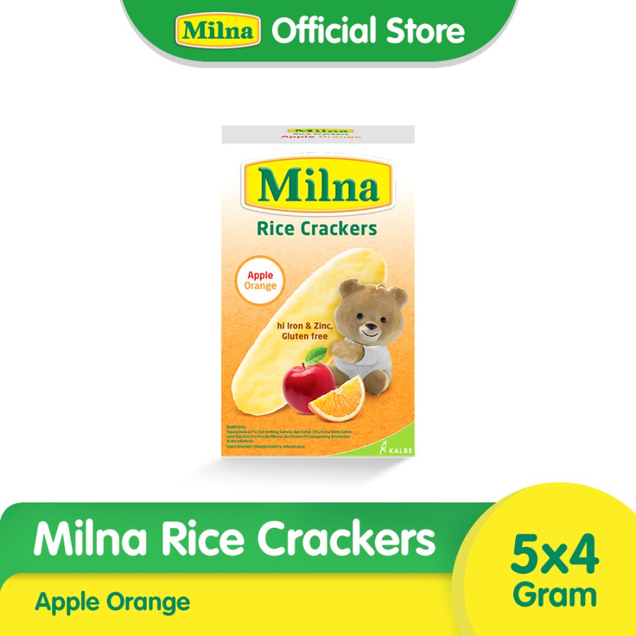 PROMO BUY 1 GET 1 Milna Rice Crackers Apple orange FREE Milna Rice Crackers Sweet Potato