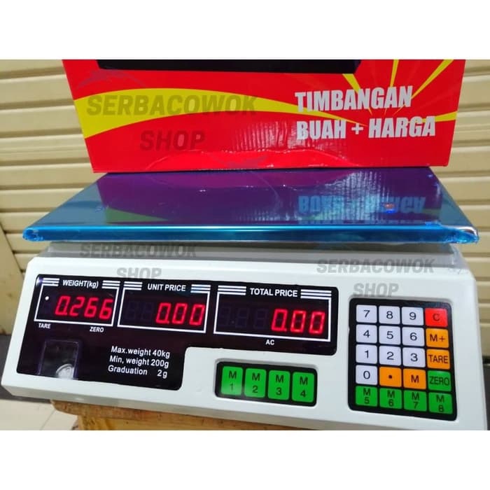 Timbangan Duduk Digital 40 Kg Timbangan Dapur Buah Sayur Barang / Timbangan digital Morizt