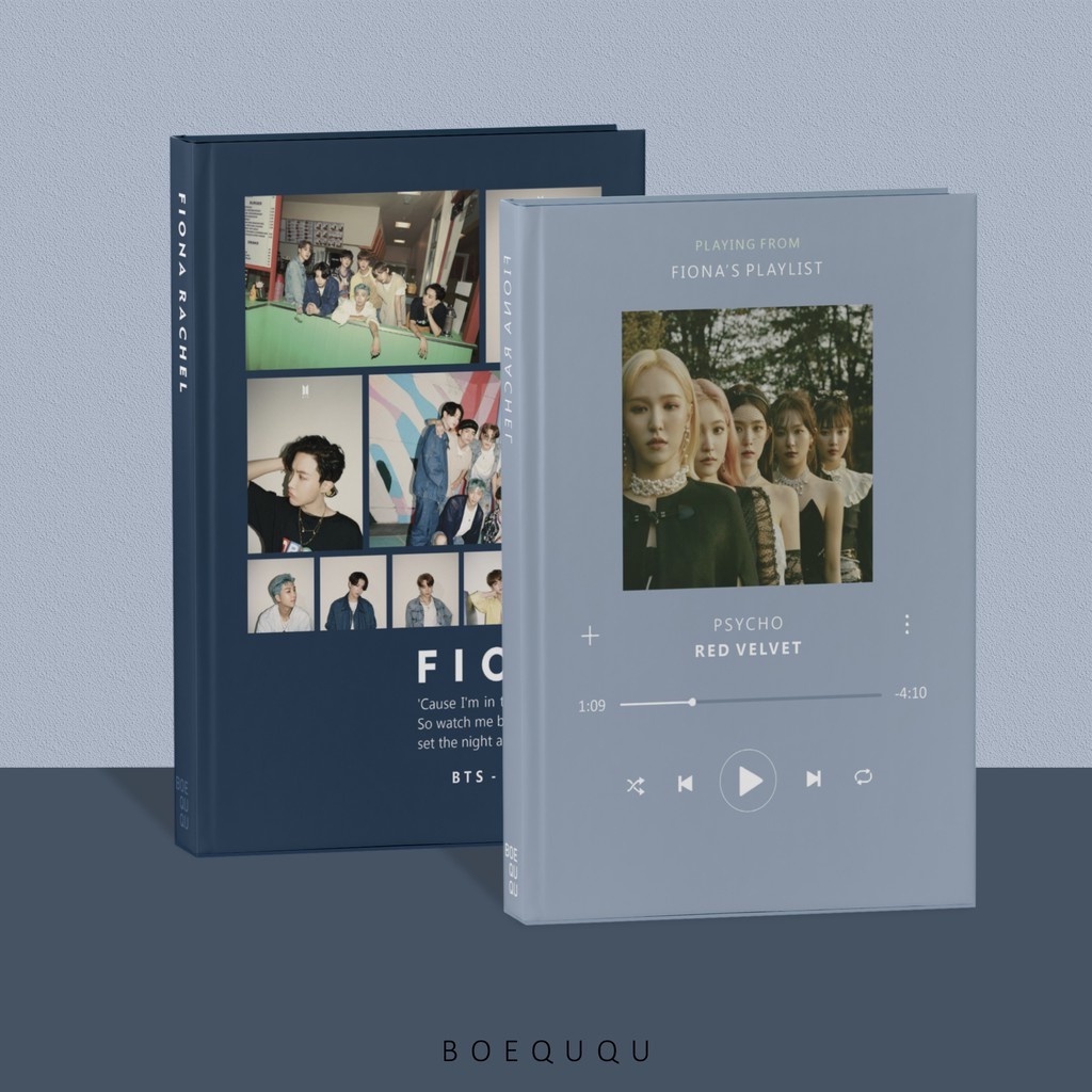 

[K-Pop Series] - Boeququ Notebook Custom Bias Idol Hardcover A5 / Notebook K-Pop Kado Wisuda Premium