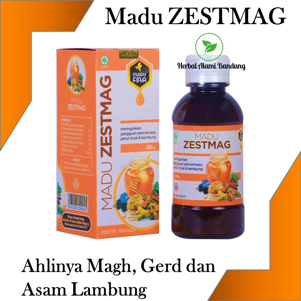 TERLARIS Madu ZestMag Madu Herbal Atasi Maag Obat Maag Obat Lambung Madu mag Madu Asam Lambung