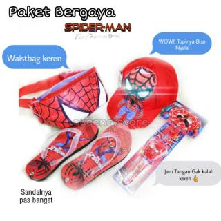 MURAH paket bergaya anak  jam tangan anak  waistbag anak  