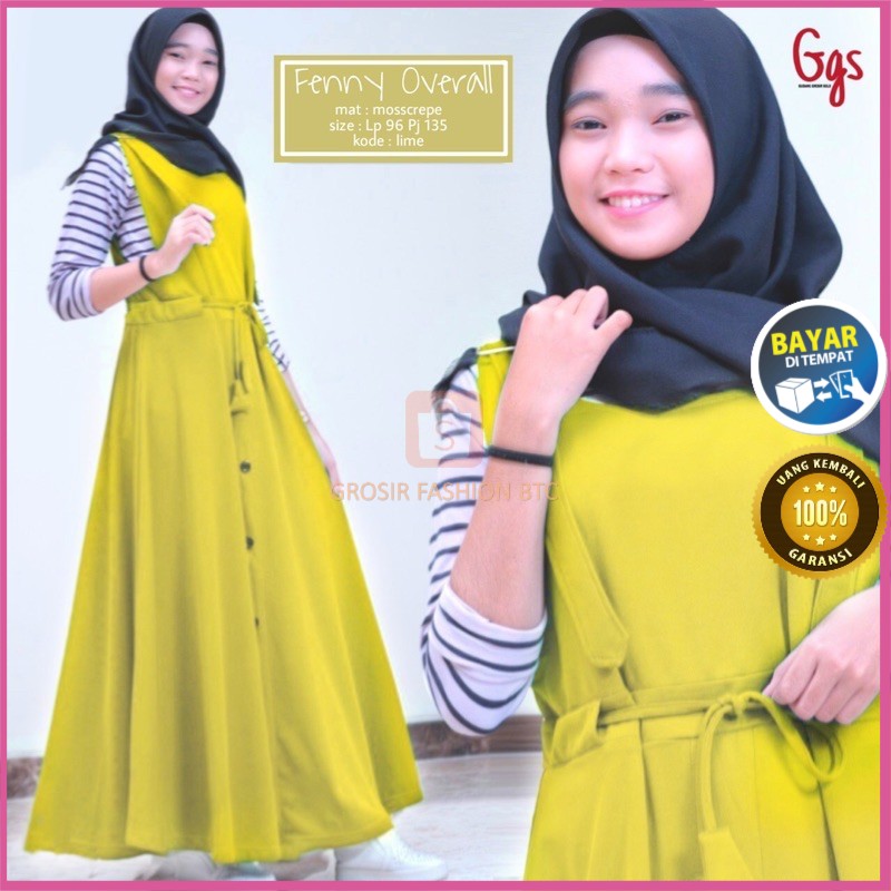 FENNY OVERALL BEST SELLER ORIGINAL GGS BY SHOFIYA (FREE INNER)