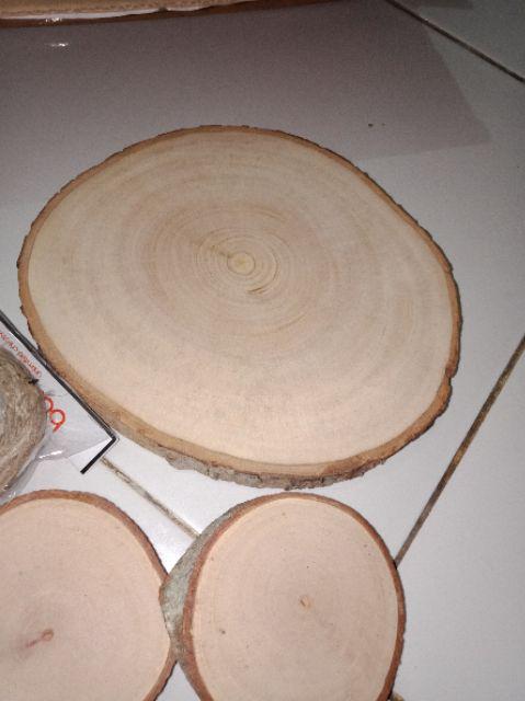 Bondarts Wood Slice Size 35 S/d 44 Cm | Irisan Kayu Mahoni | Talenan Dekorasi