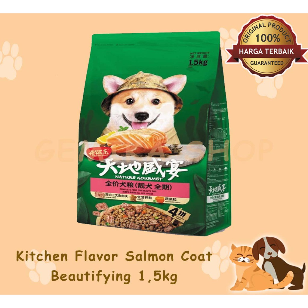 Kitchen Flavor Salmon Coat Beautifying Dog Food 1.5kg 1,5kg