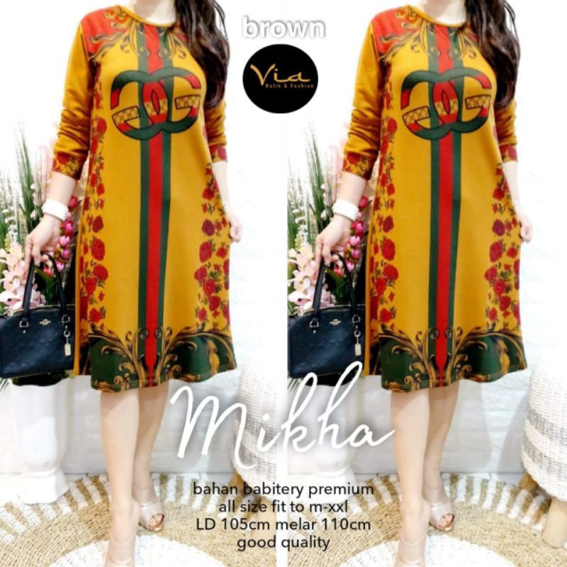 Disney kirana gucci louise rasta long tunik mat babyterry import  ld 105-110 pj 97 fit to xl-xxl