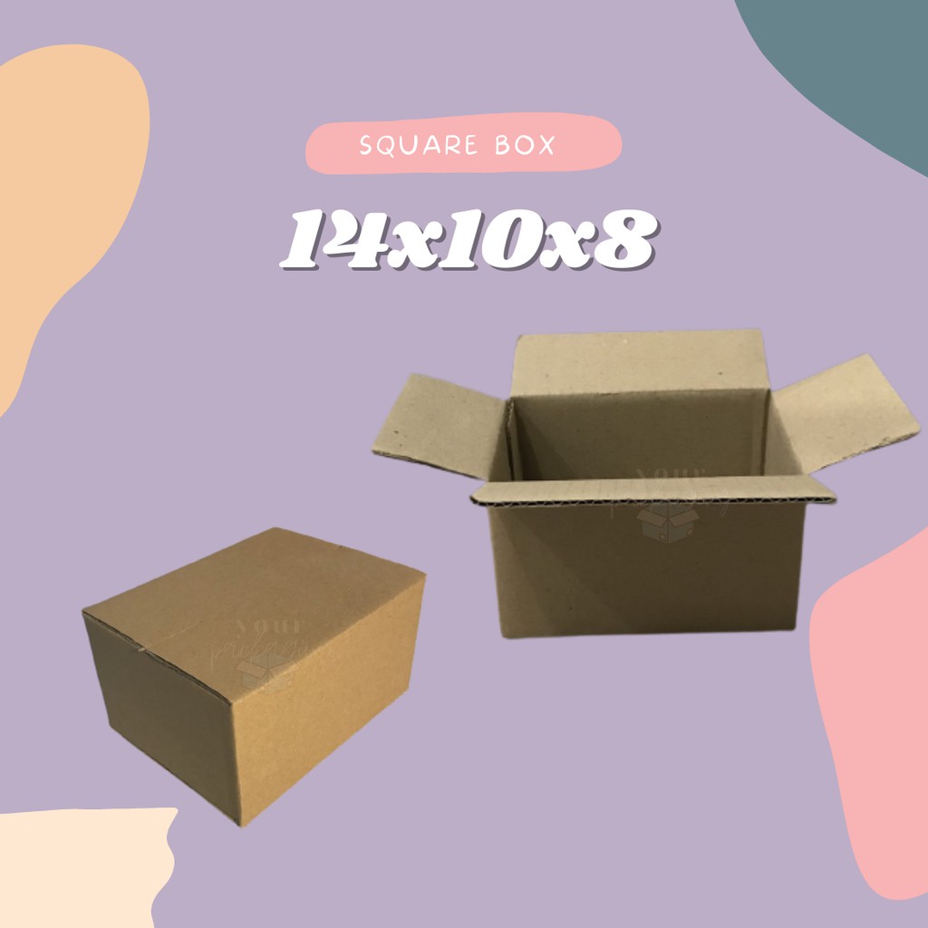 

SQUARE BOX 14x10x8 // KARDUS KEMASAN MURAH / DUS PACKING // PACKAGING KARDUS PACKING IKAN CUPANG