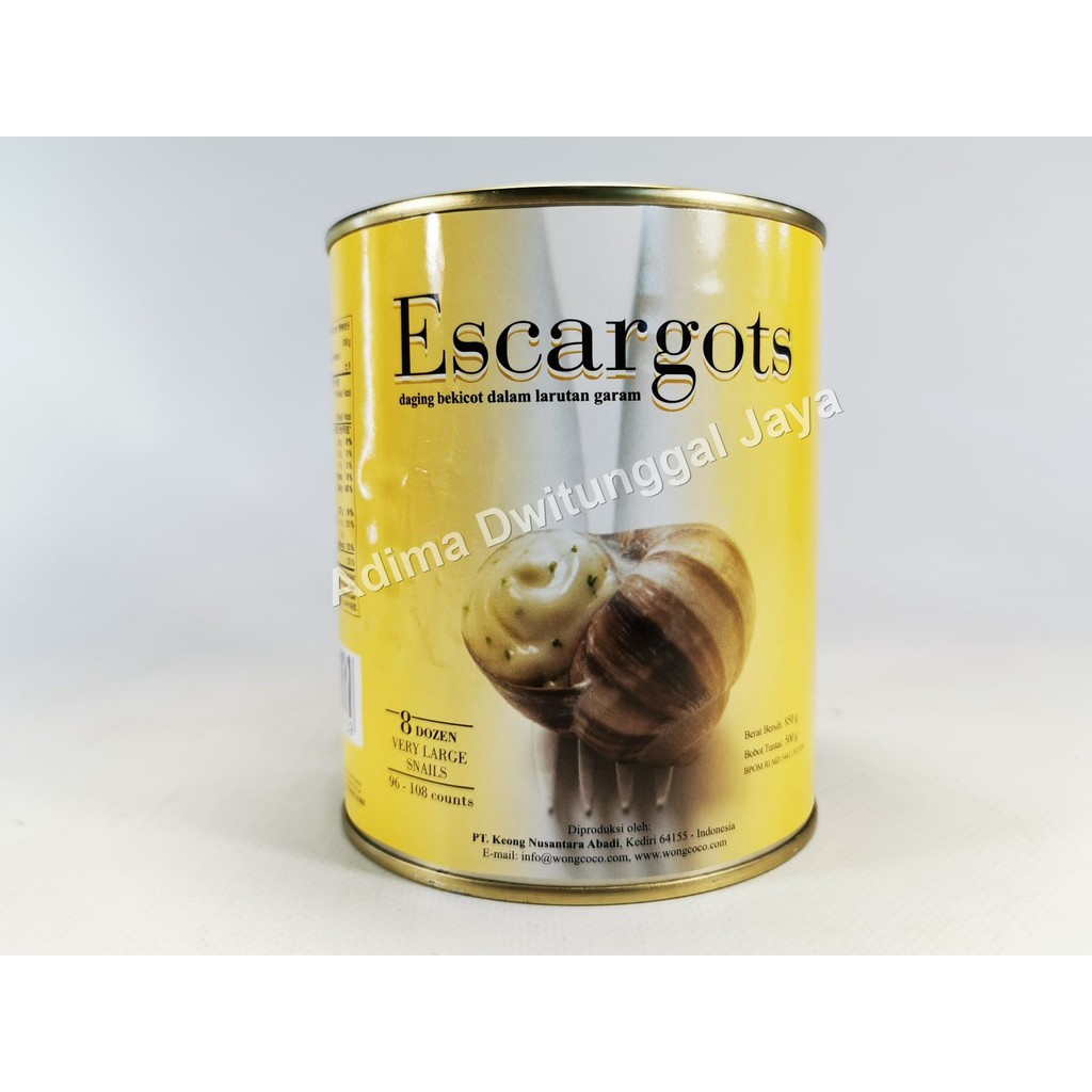 Escargots Wongcoco 850 gr / Daging Bekicot / Escargot Plain