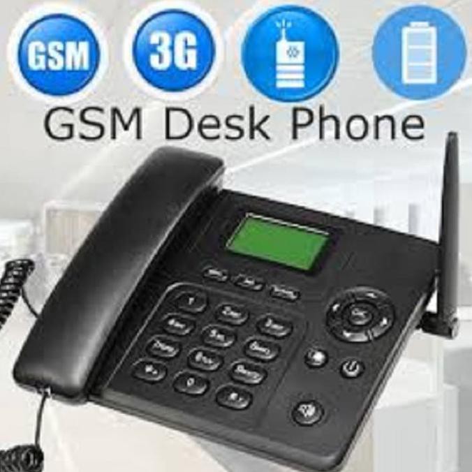 Harga Grosir Evercoss Ds01 Desk Phone / Telepon Selular / 4G Lite / Handphone Murah - Hitam Limited