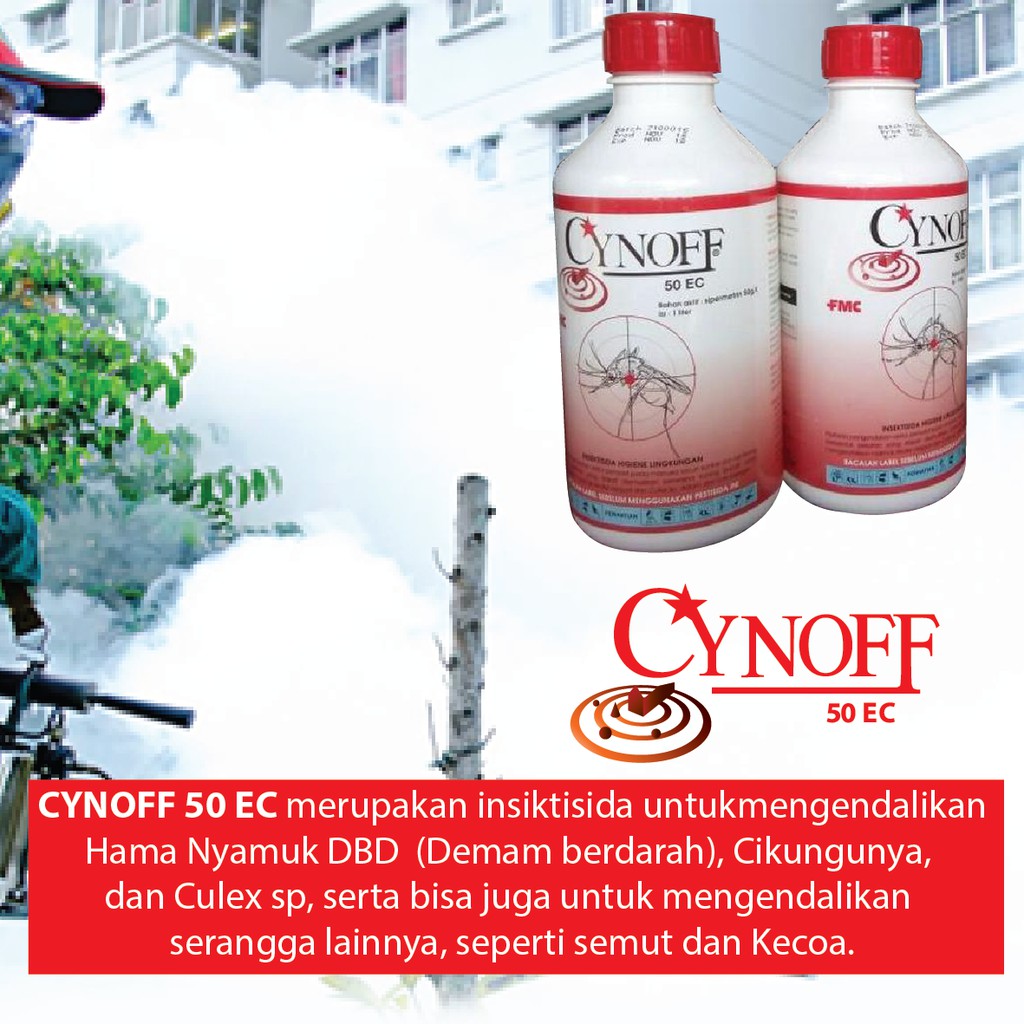 Obat Fogging | Cynoff 50 EC 1 Liter | Pembasmi Nyamuk | Obat anti nyamuk demam berdarah