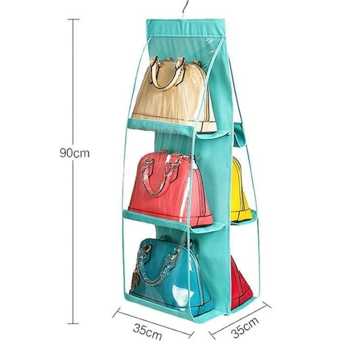 Hanging Bag Organizer - Rak Gantung Tas Anti Debu