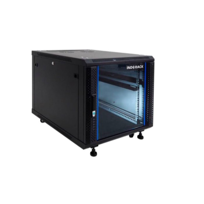 IR8010G - 10U Close Rack Depth 800mm Glass Door 19&quot; - INDORACK